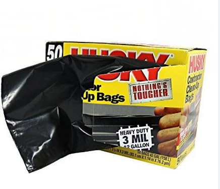 42 Gallon Heavy Duty Black Trash Bags Z430144
