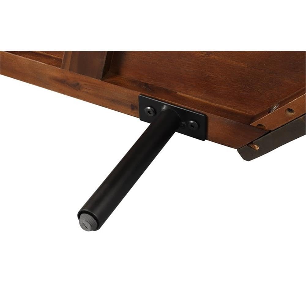 Brown Acacia Wood Corner Media Stand G451933