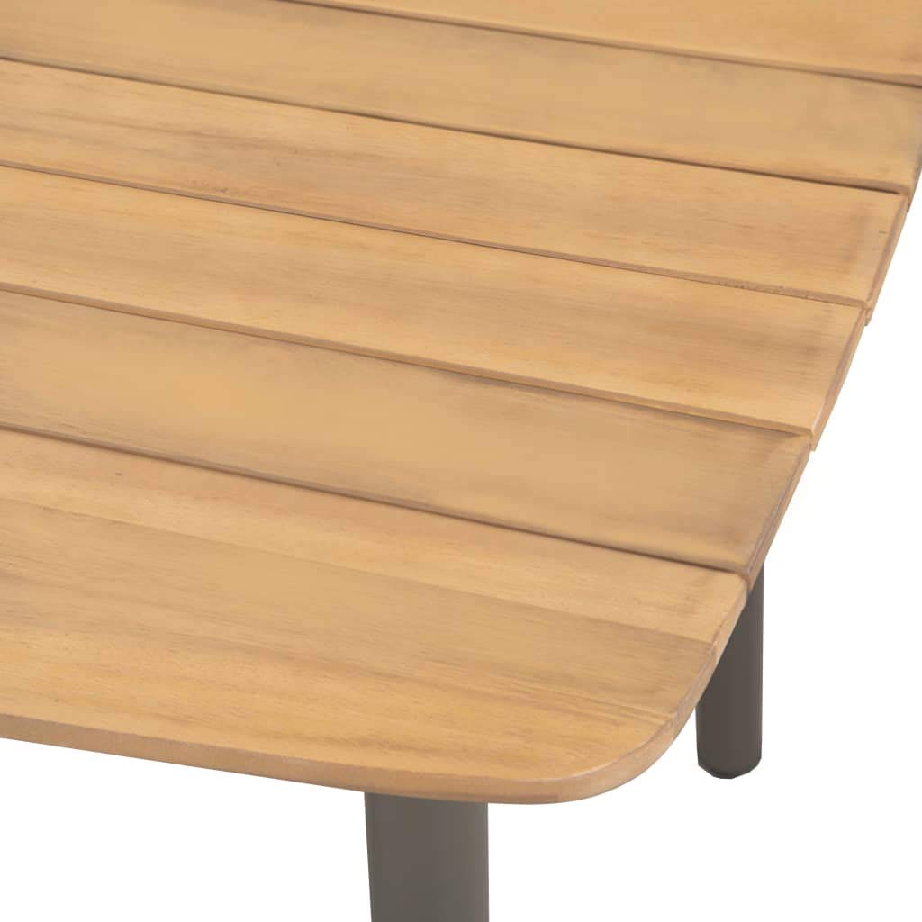9 Piece Acacia Wood and Steel Outdoor Dining Set R16067