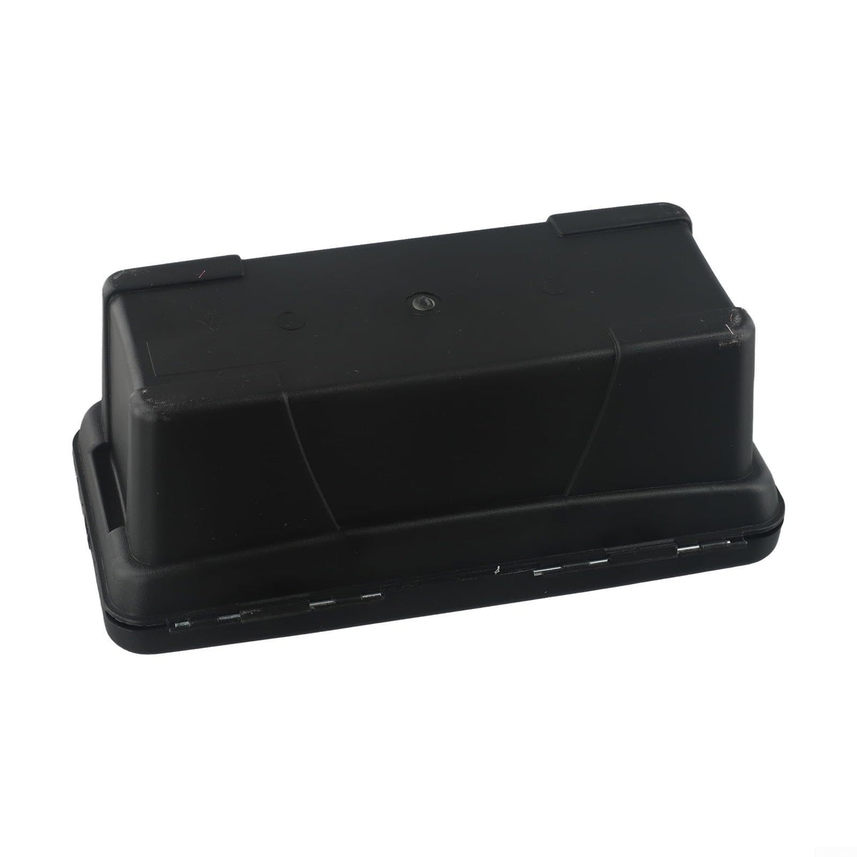 Black 10-Inch Plastic Toolbox with Dual Layers and Embedded Handle L987