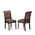 Black Acacia Wood Dining Chairs Set of 2 Z9865