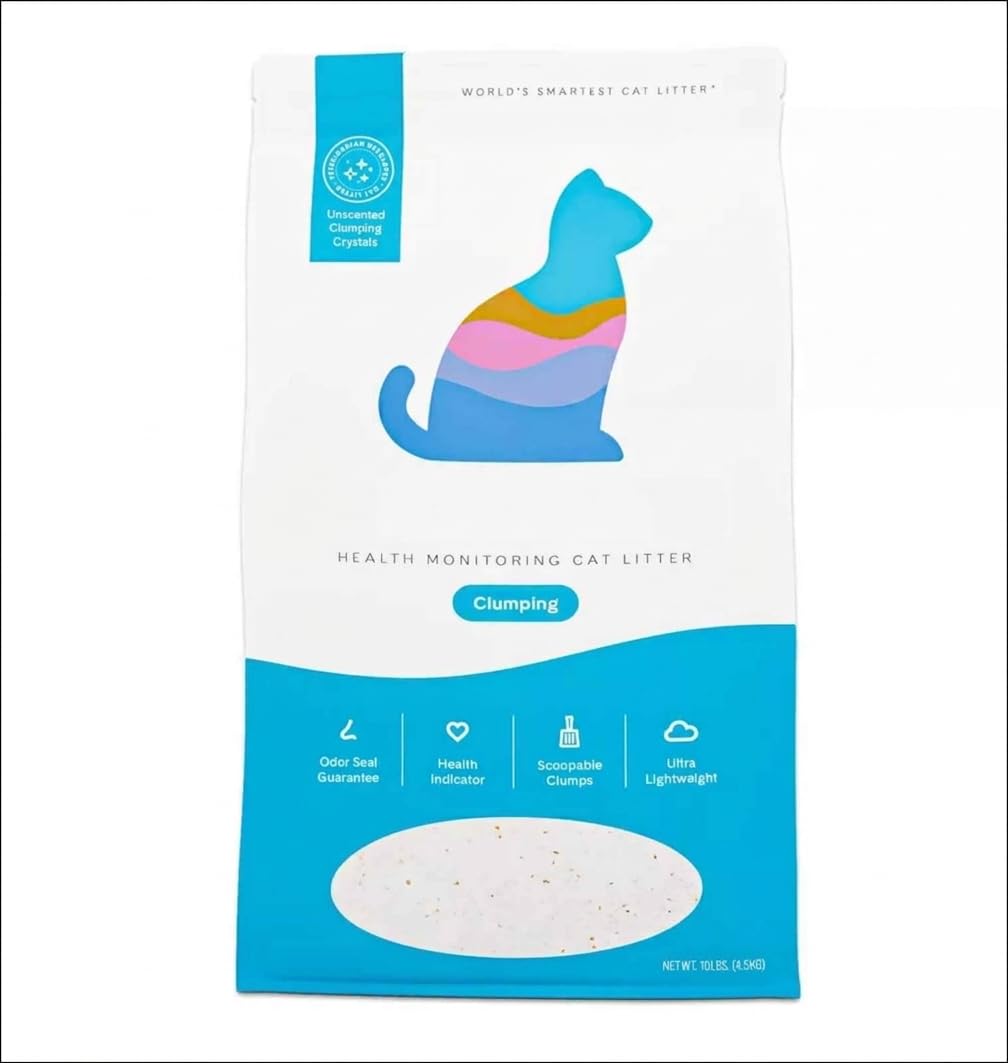 Clumping Health Monitoring Cat Litter 10 Lb Unscented Silica Gel Crystals I6314