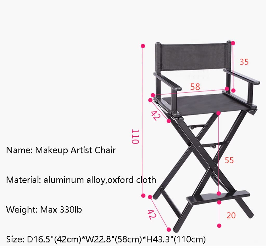 Portable Aluminum Folding Makeup Chair K638241