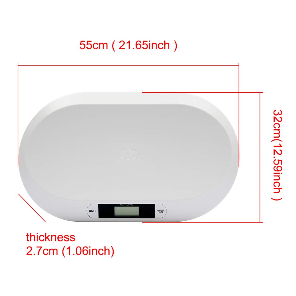 Electronic Digital Baby Scale 44LBS White Z455
