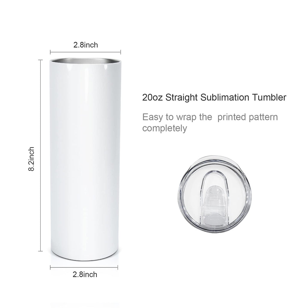10 Pack 20 OZ Stainless Steel Insulated Tumblers with Straw Z9639
