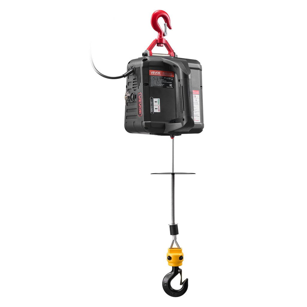 1100 lbs 1500W Electric Hoist Winch with Wired Remote Control R18198