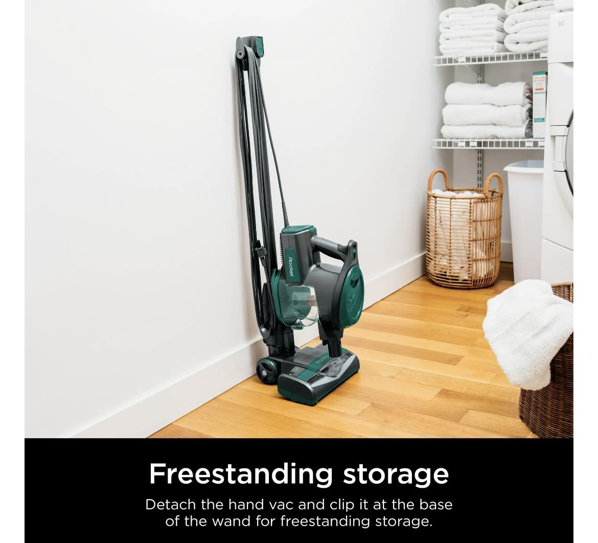Ultra-Light Corded Vacuum for Carpets & Hard Floors, Green C25632