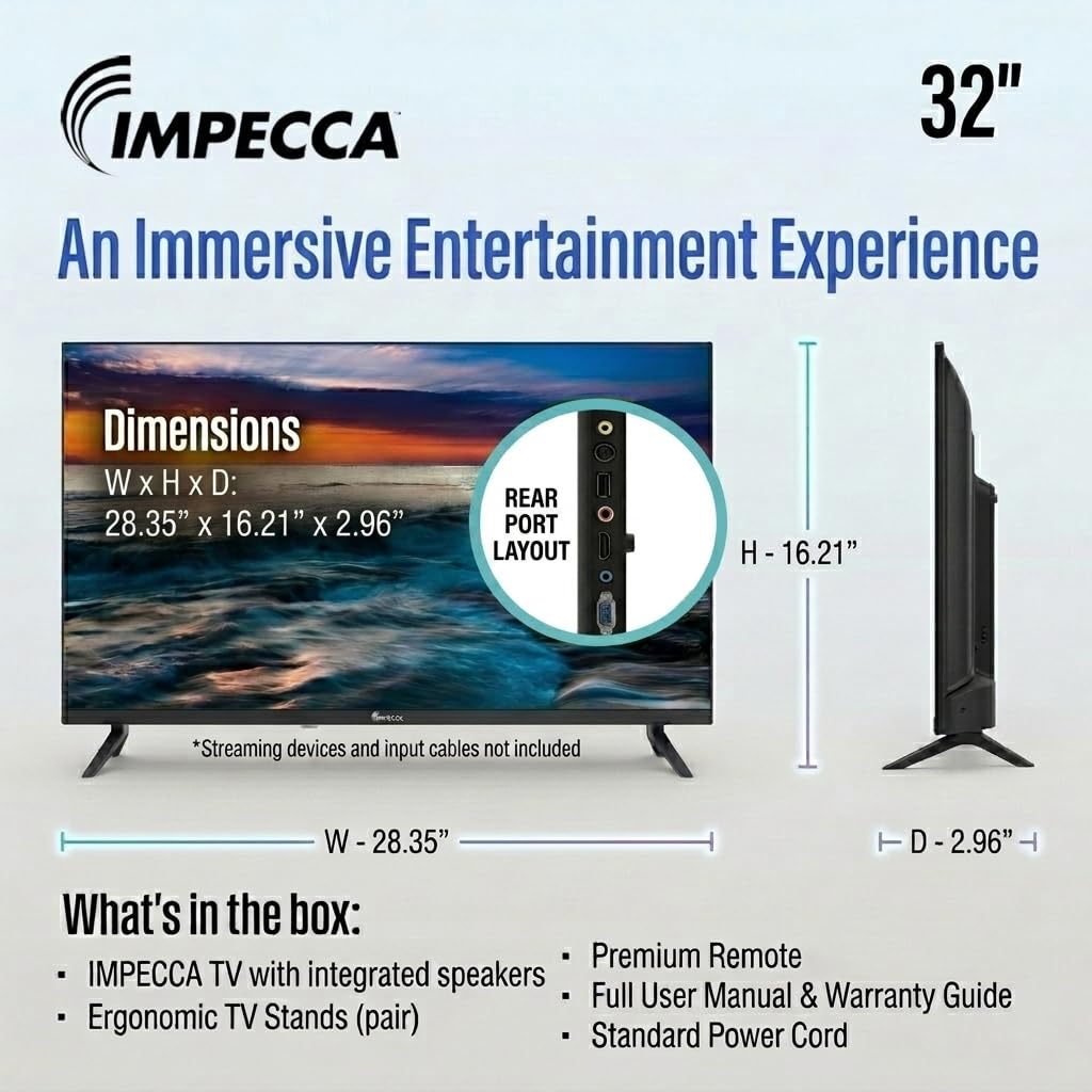 32” LED Flat Screen TV J427