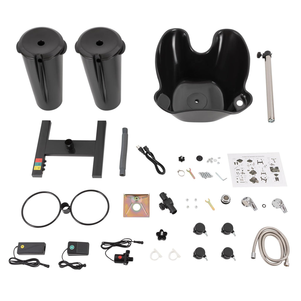 Portable Abs Shampoo Basin with 2 Water Buckets F642987