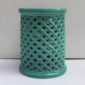 White Ceramic Decorative Garden Stool H680