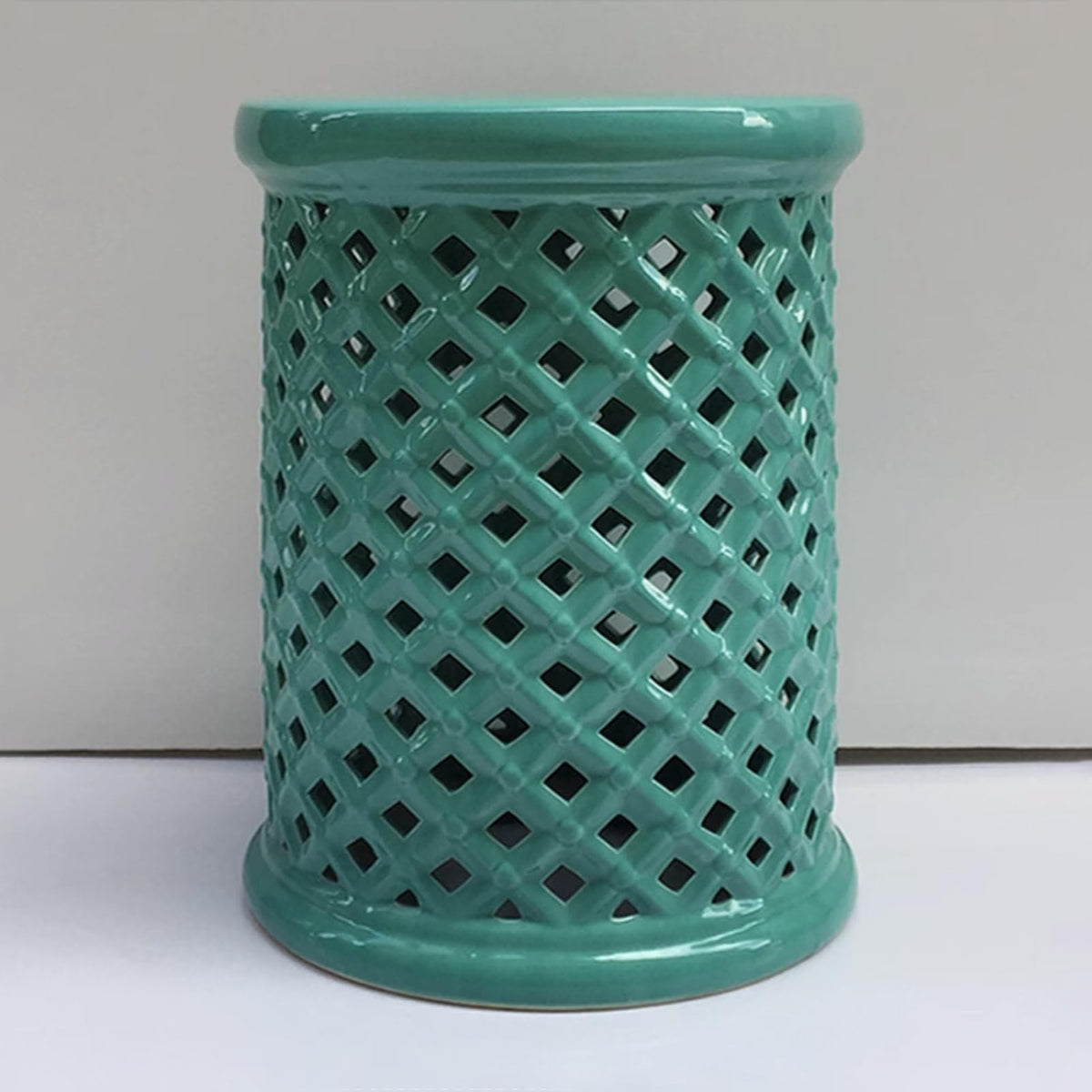 White Ceramic Decorative Garden Stool H680