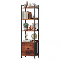 5 Tier Bookshelf with Fabric Drawer P88463