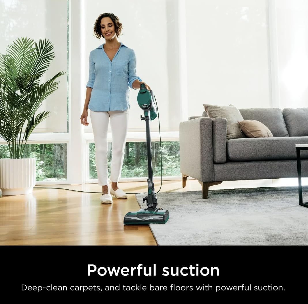 Ultra-Light Corded Vacuum for Carpets & Hard Floors, Green C25632