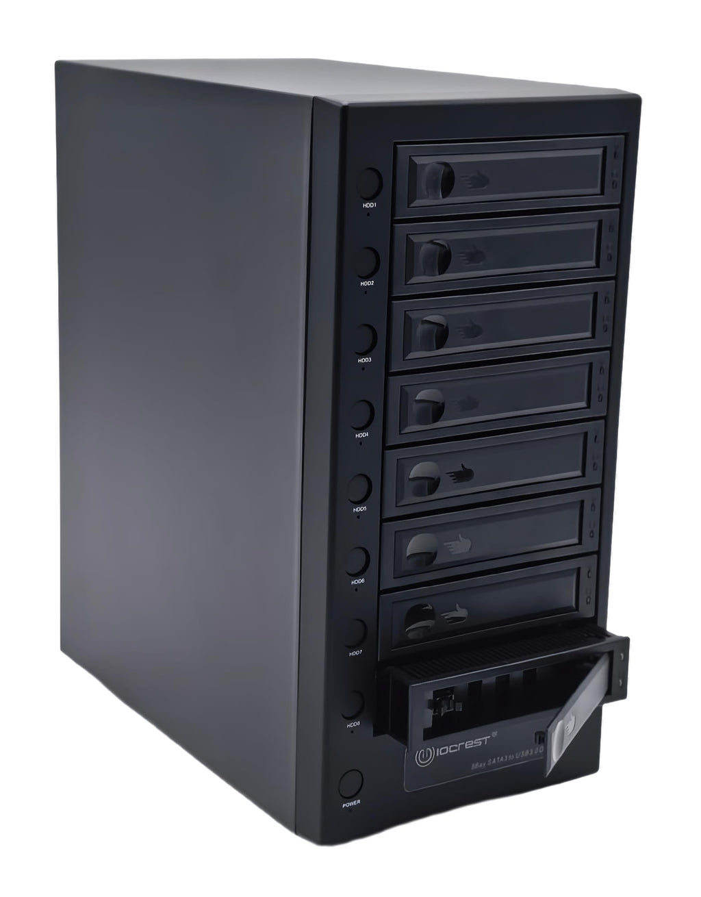 USB 4.0 40Gbps Type-C 8 Bay 2.5 Inch and 3.5 Inch SATA Hard Drive Enclosure O320