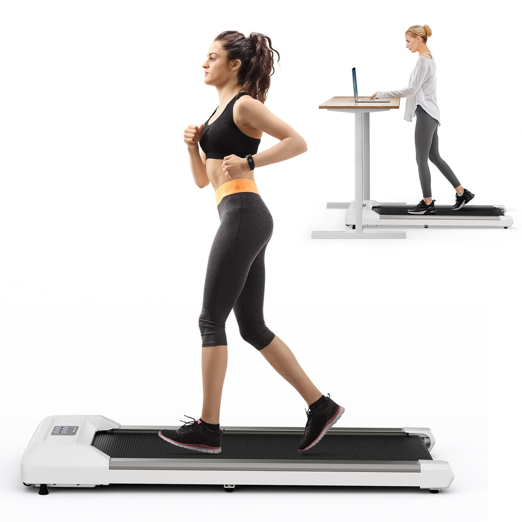 Under Desk Treadmill 265 lbs Capacity Portable 2 in 1 E407586