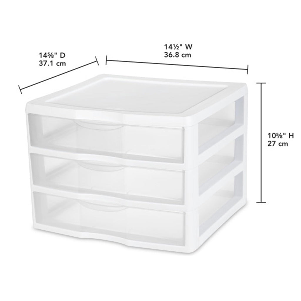Wide 3-Drawer Storage Unit 6-Pack E4206