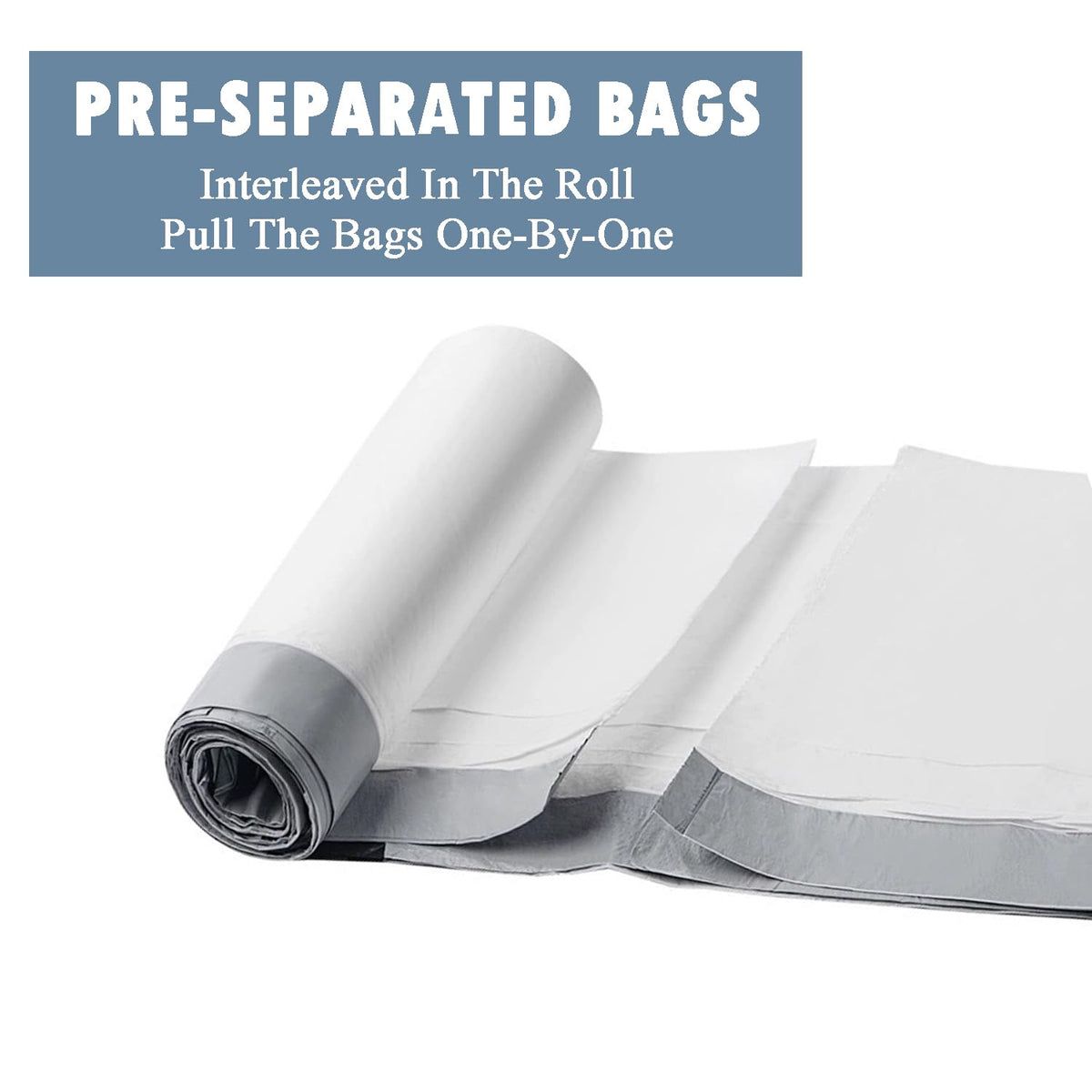 4 Gallon Drawstring Trash Bags 57 Count White B18215