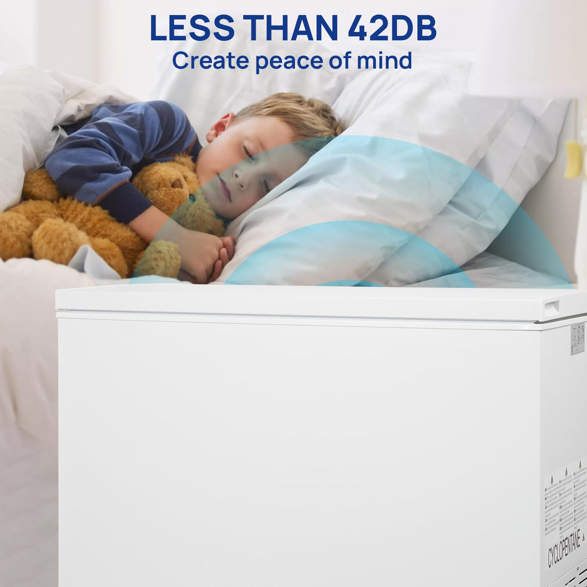 20 Cu. Ft White Chest Freezer with 2 Removable Basket D725