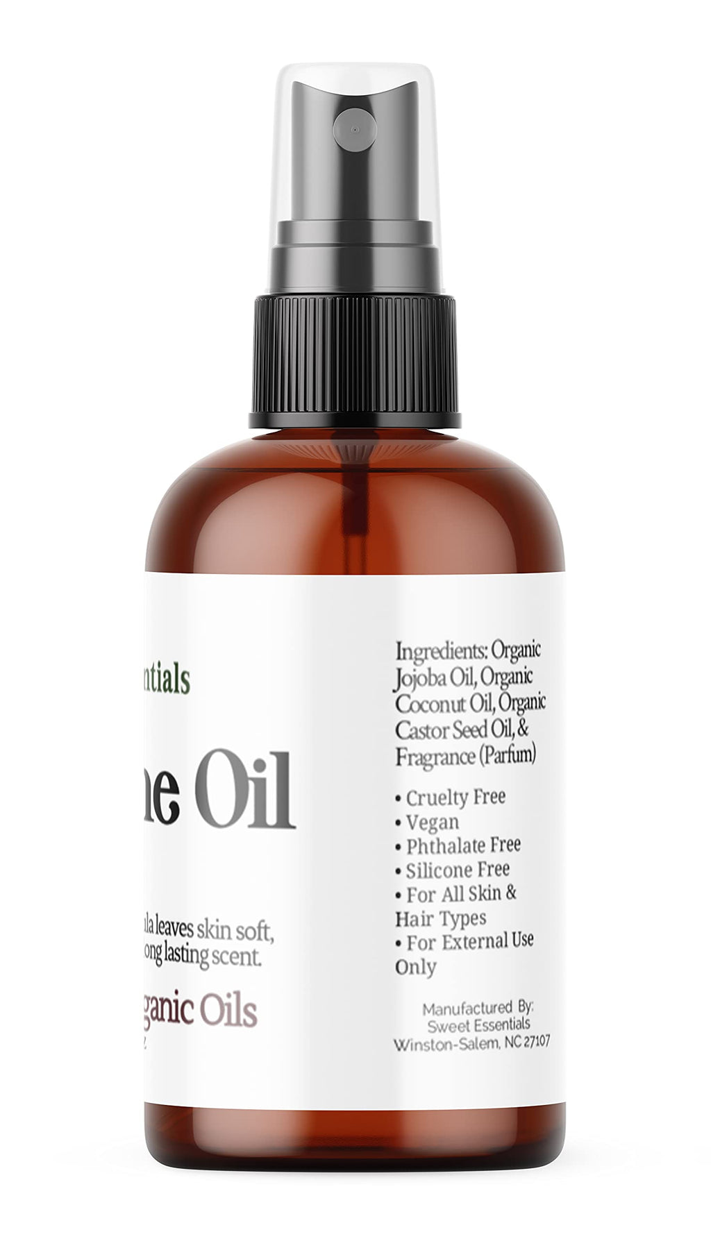 Vanilla Fragrance Oil Hair & Body Spray 4oz R1186