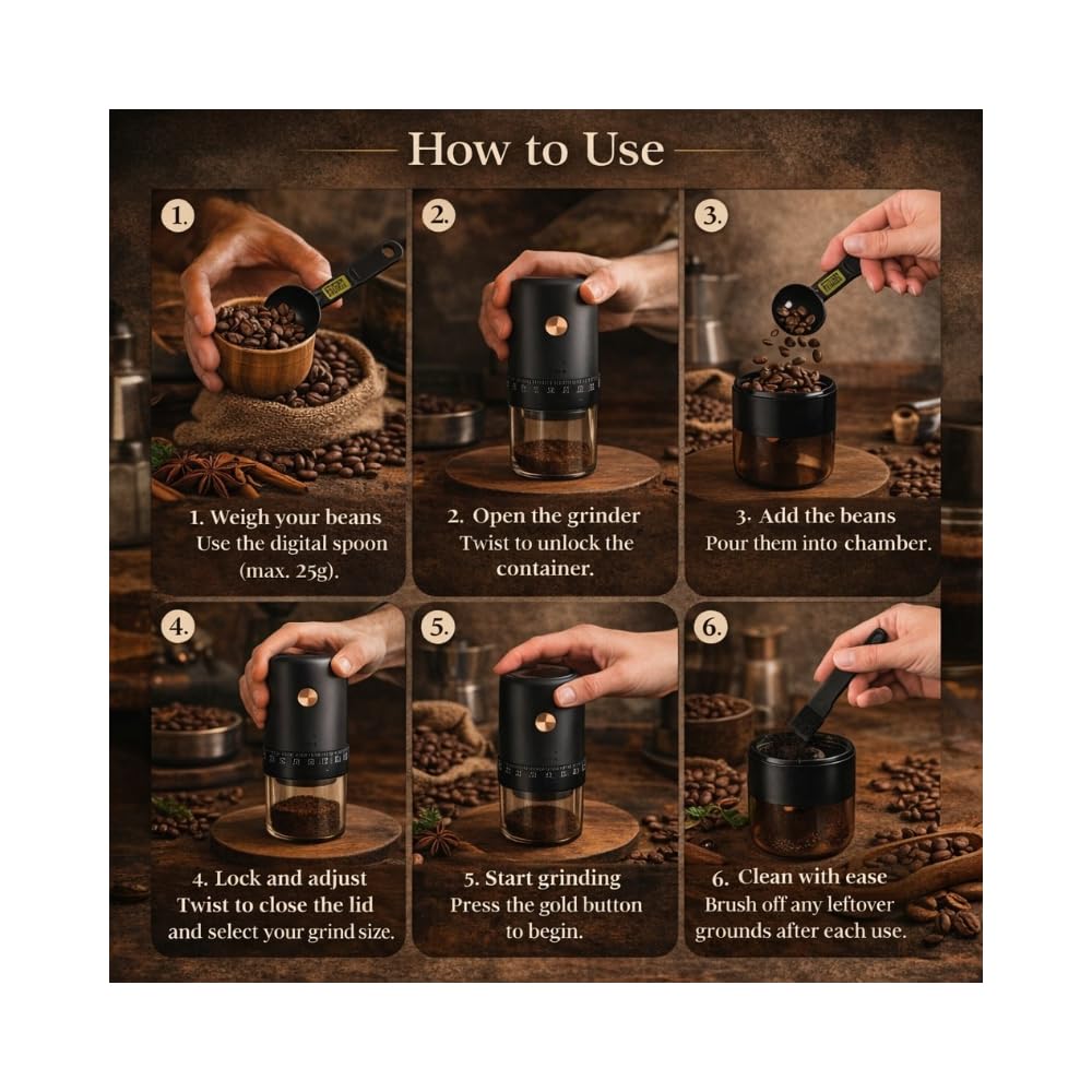 Electric Burr Coffee Grinder with 40 Grind Settings R372713