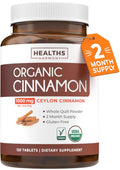 USDA Organic Ceylon Cinnamon 1000mg Vegan Non-GMO Supplement D399473