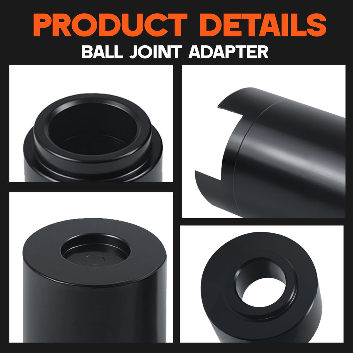 Ball Joint Service Adapter Kit, 4PCS Upper & Lower Ball Joint Remover Installer Set R807