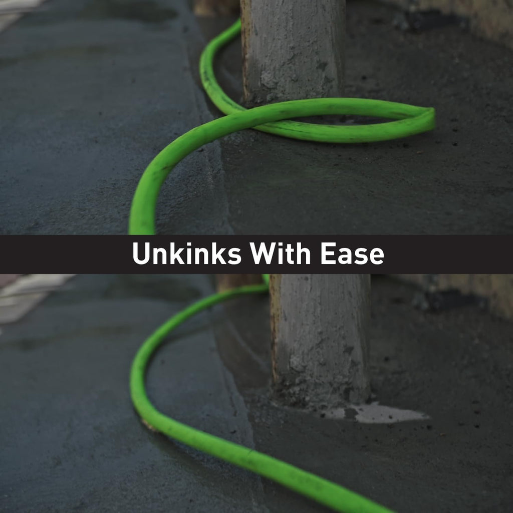 Lightweight Durable Kink-Resistant Garden Hose 3/4" x 100' Green Y759803