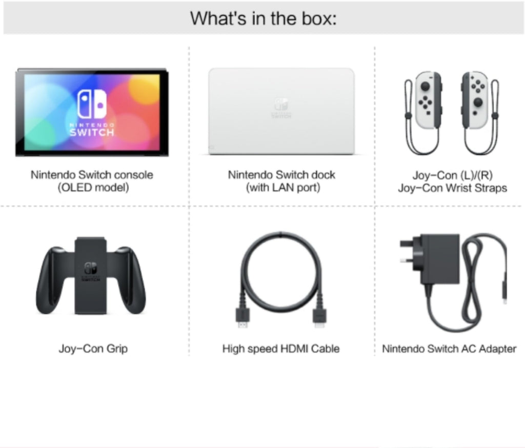 Nintendo Switch OLED Model with White Joy-Con E798610