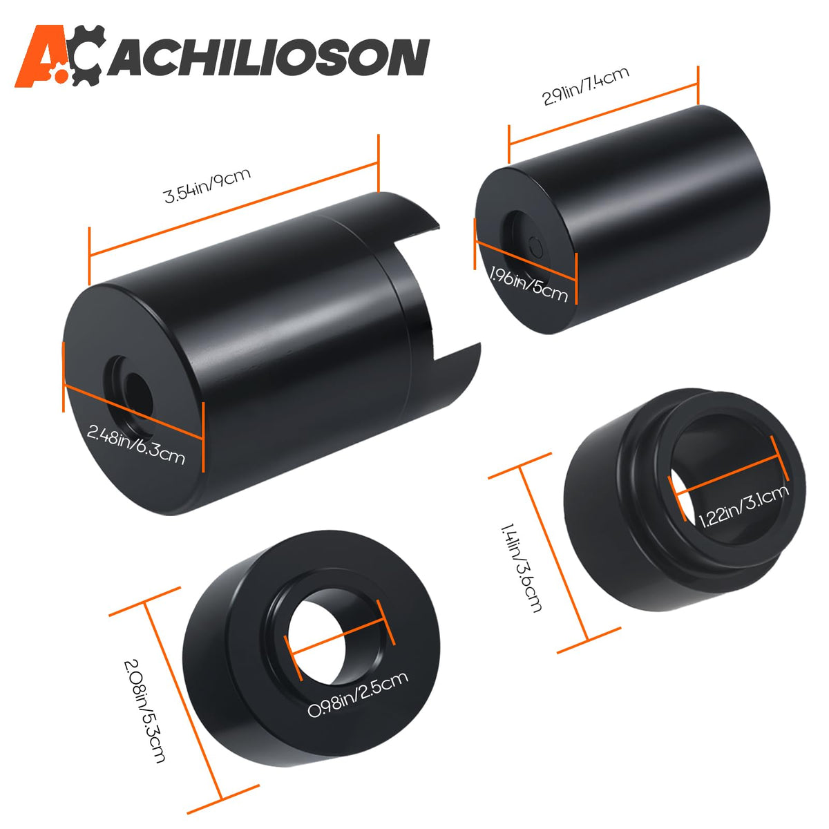 Ball Joint Service Adapter Kit, 4PCS Upper & Lower Ball Joint Remover Installer Set R807