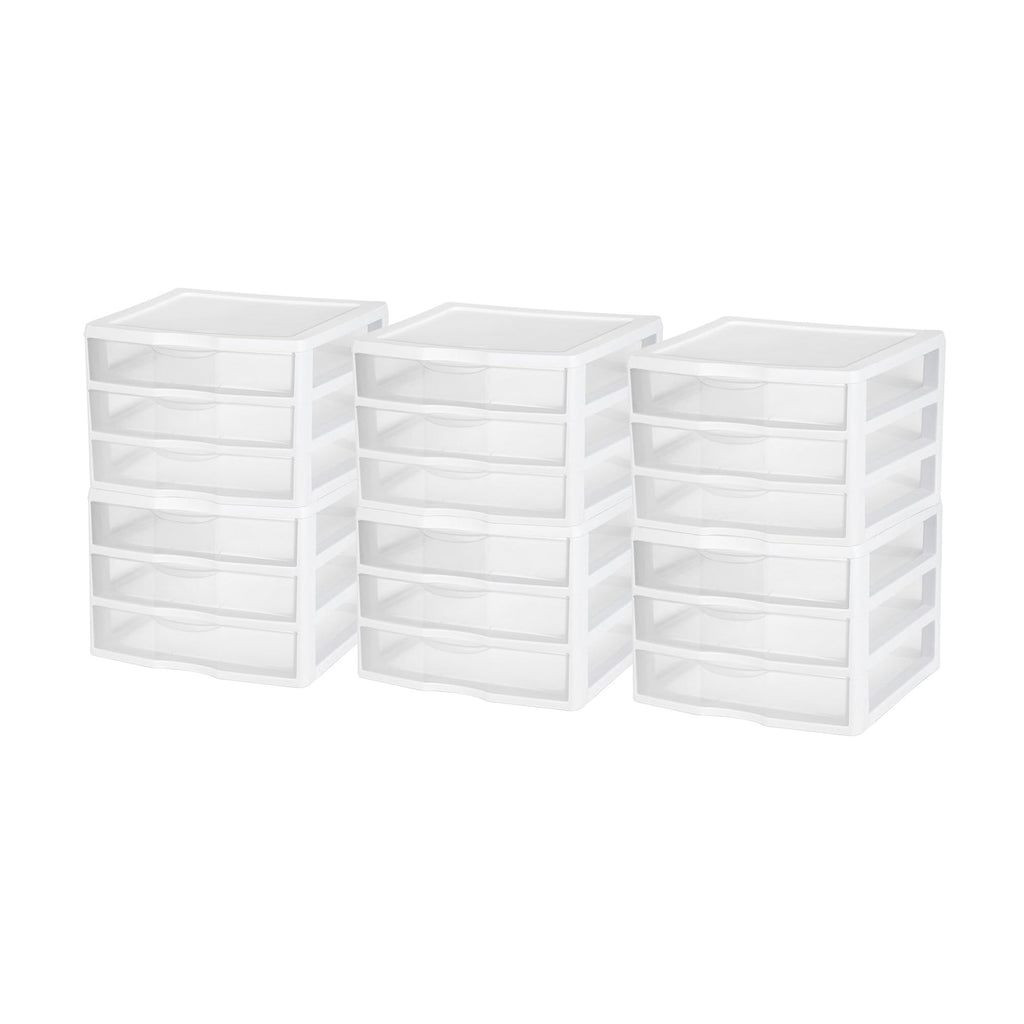 Wide 3-Drawer Storage Unit 6-Pack E4206