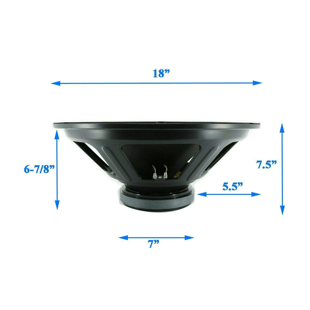 18-Inch Car Audio Subwoofer Speaker, 1800W Max Power, 8 Ohm R897609