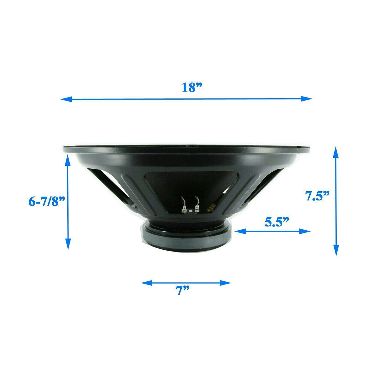 18-Inch Car Audio Subwoofer Speaker, 1800W Max Power, 8 Ohm R897609