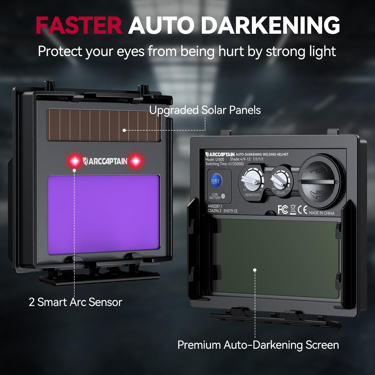 Auto Darkening Welding Helmet Q8093