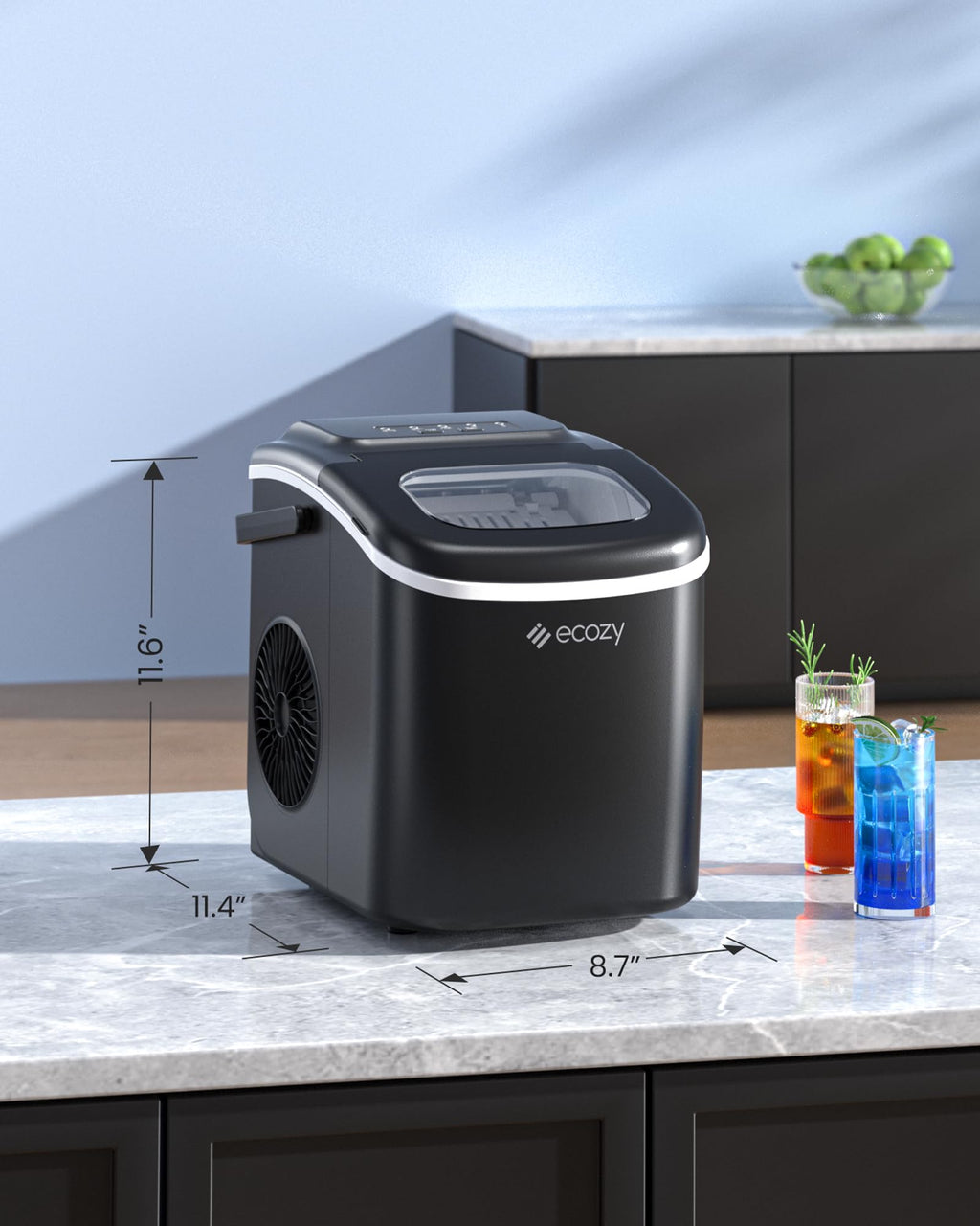 Countertop Ice Maker with Carry Handle, 26lbs/24Hrs N65507