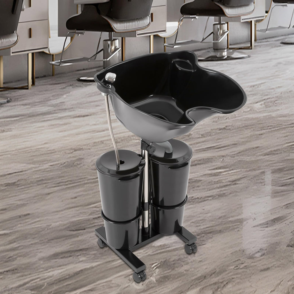 Portable Abs Shampoo Basin with 2 Water Buckets F642987