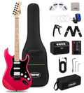 39" Electric Guitar Kit with Amp Sparkle Red O81821