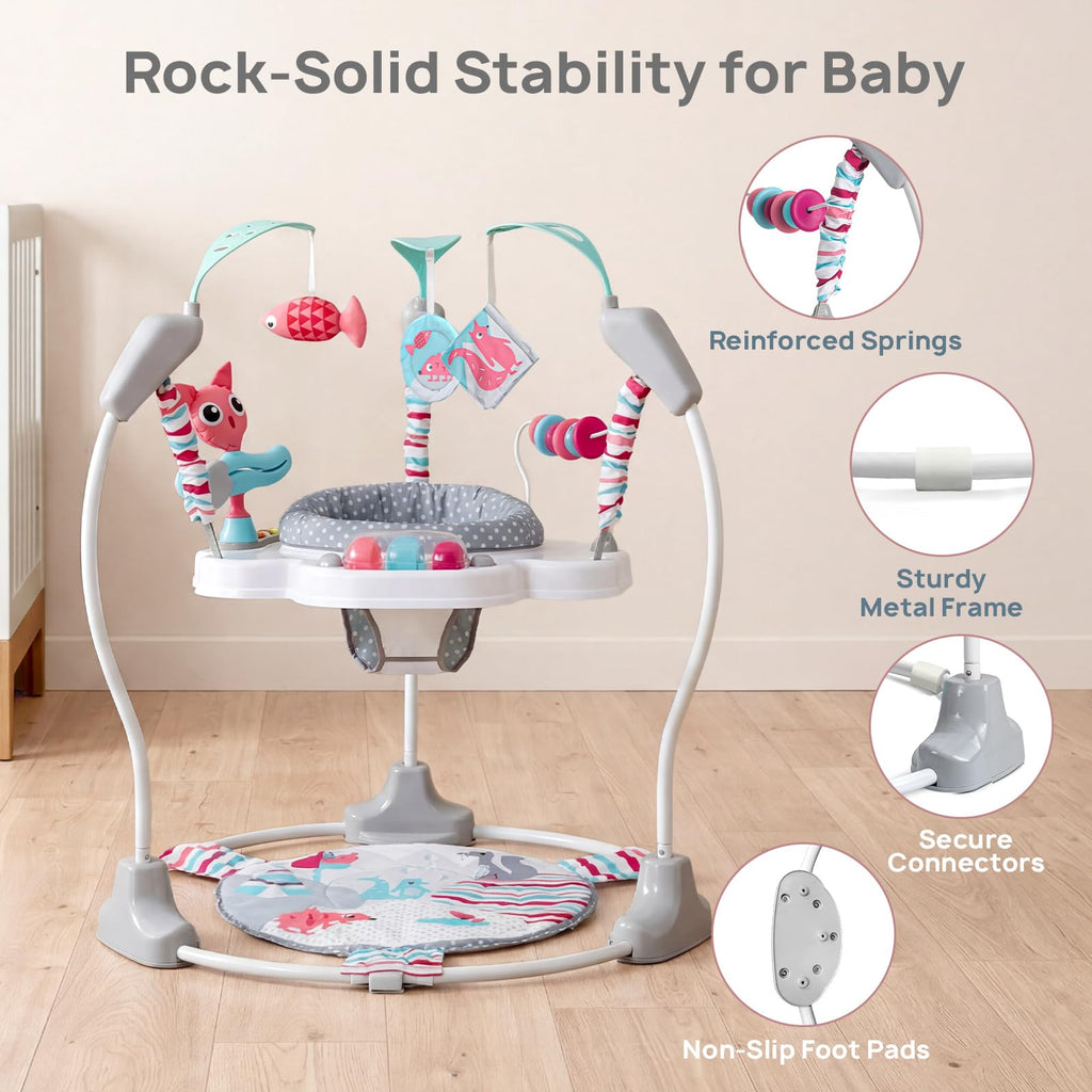 Baby Jumper Activity Center with Music & Lights, Pink U478