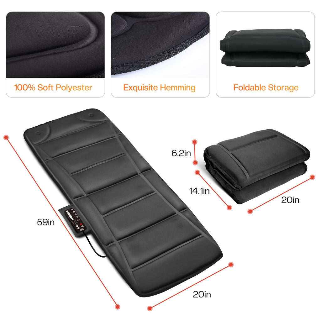 10 Vibration Motors Massage Mat with Auto Shut Off F848783