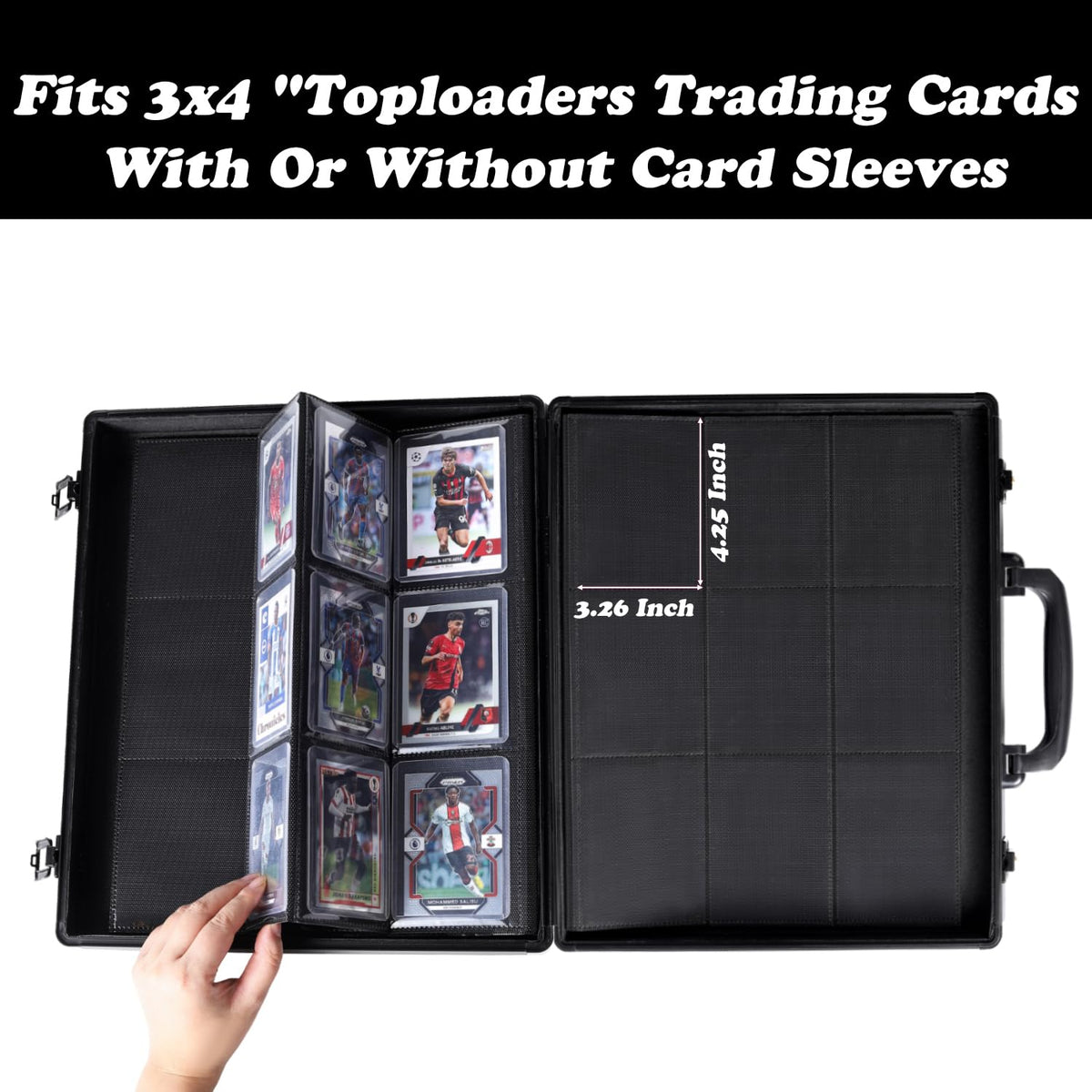 Black 216 Toploader Trading Card Binder S224163