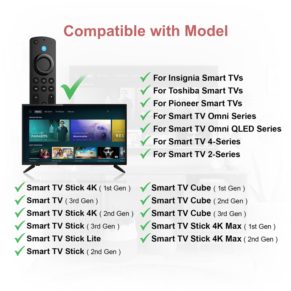 Replacement Remote for Fire TV Stick and Smart TVs with Voice M284945