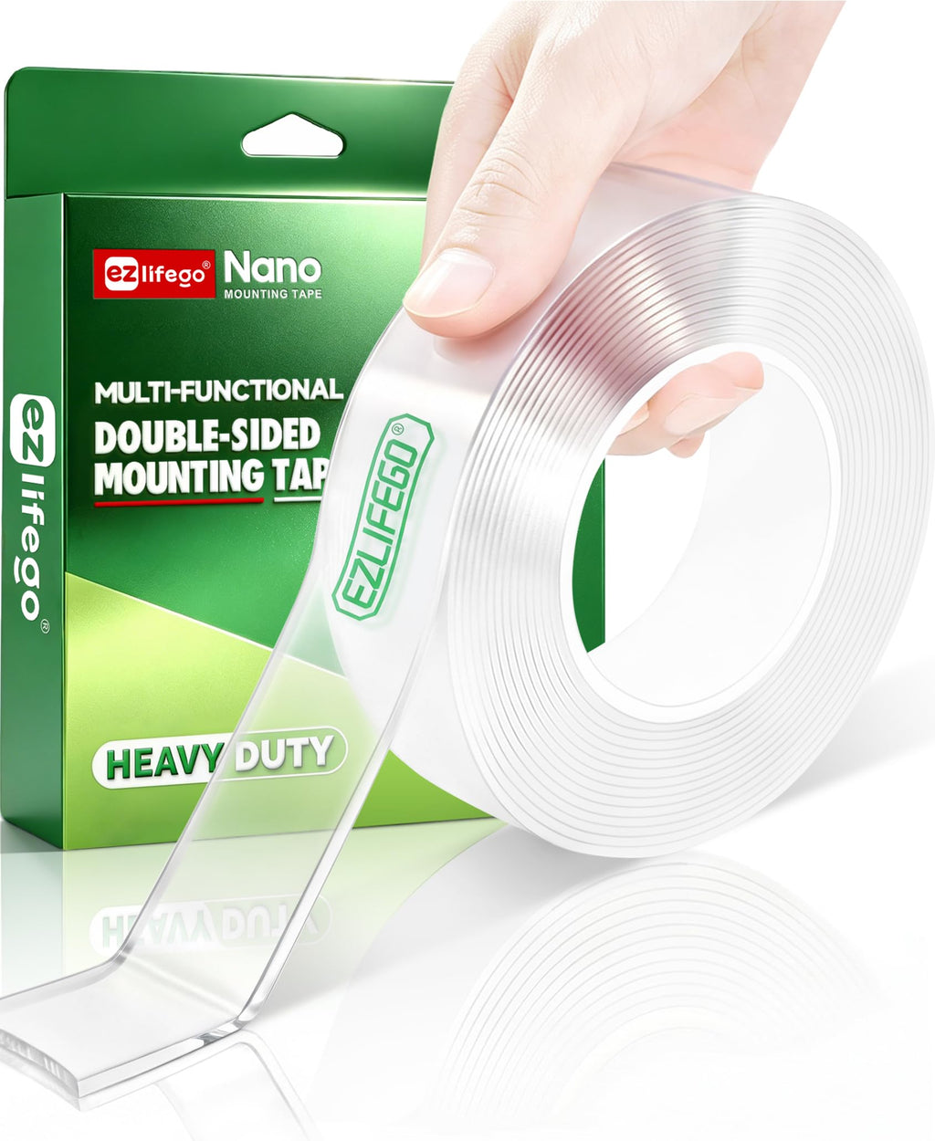Heavy Duty Double Sided Mounting Tape, 9.85FT F341994