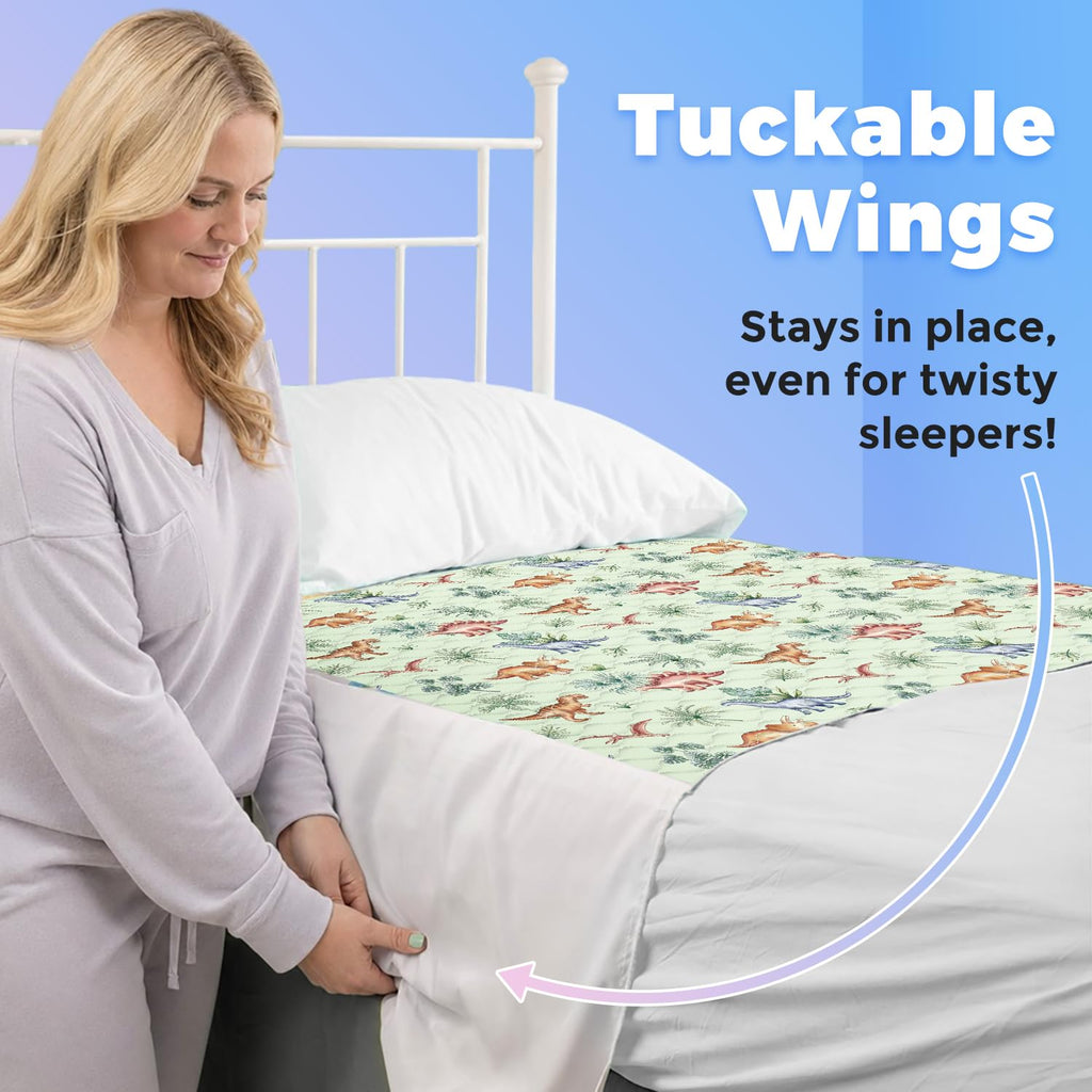 Viscose from Bamboo 3 Pack Waterproof Non-Slip Crib Pee Pads Y758598