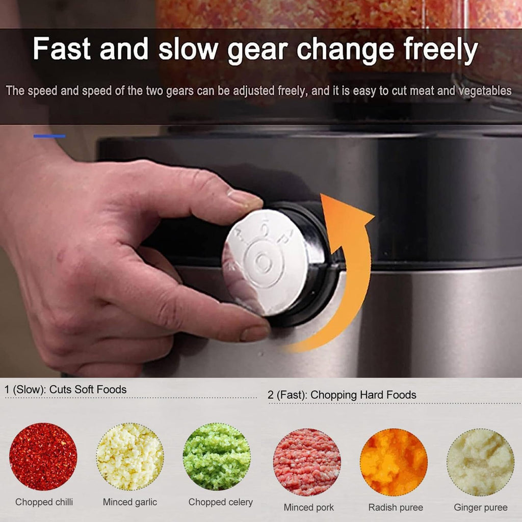 4 in 1 Electric Vegetable Dicer with Dicing Molds D9176