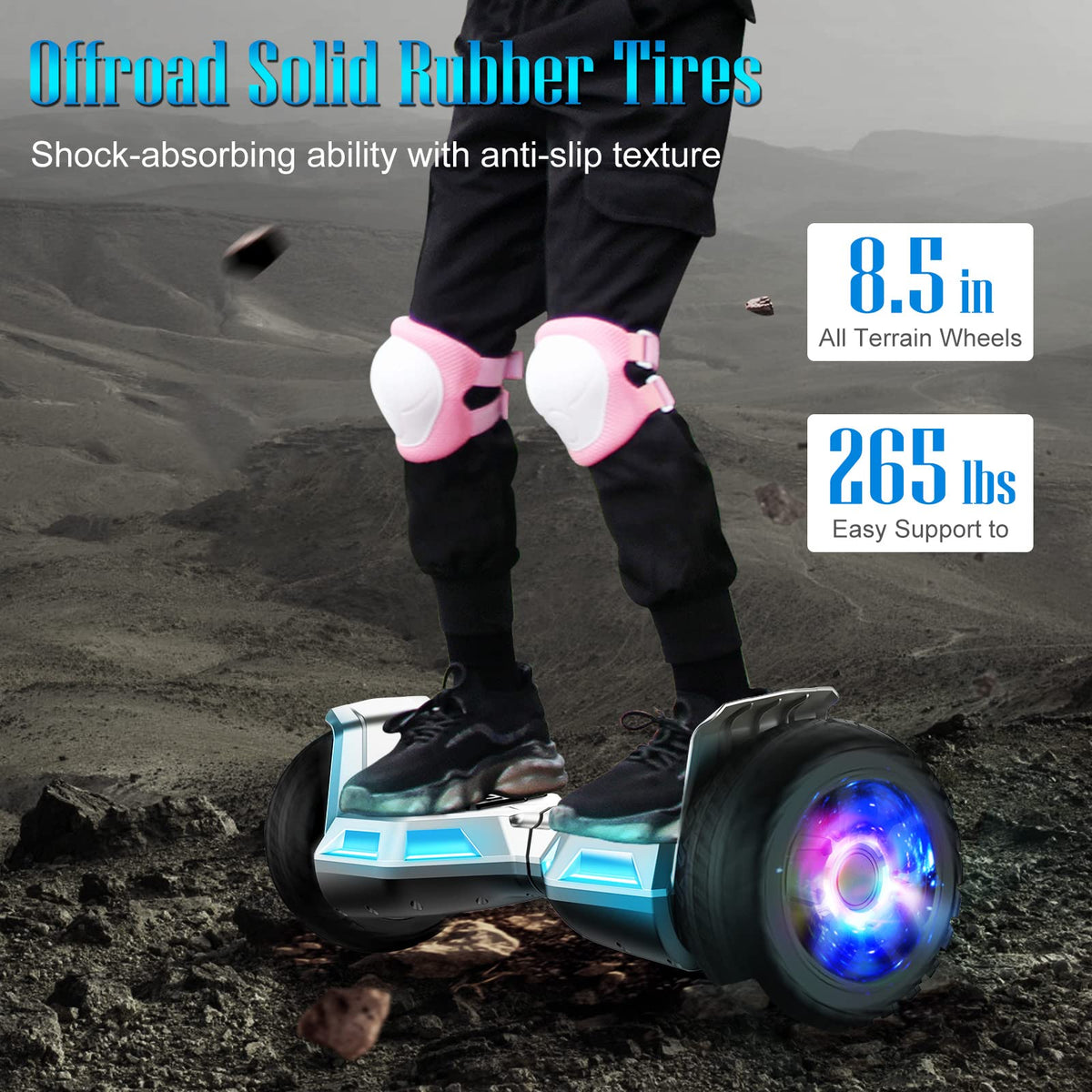 8.5'' Offroad Hoverboard with Lights and Bluetooth X5586