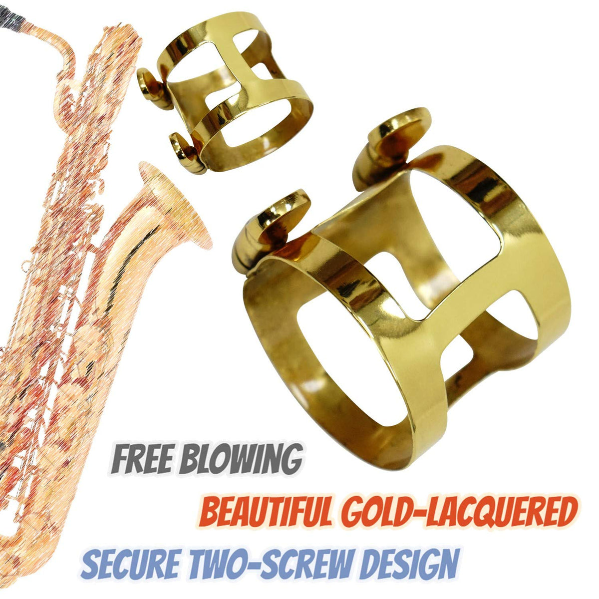 Baritone Saxophone Mouthpiece Kit Standard Set with ABS 4C Mouthpiece P437515