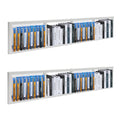 2 Pcs 34Inch White Wall Mount CD DVD Storage Shelf W66828