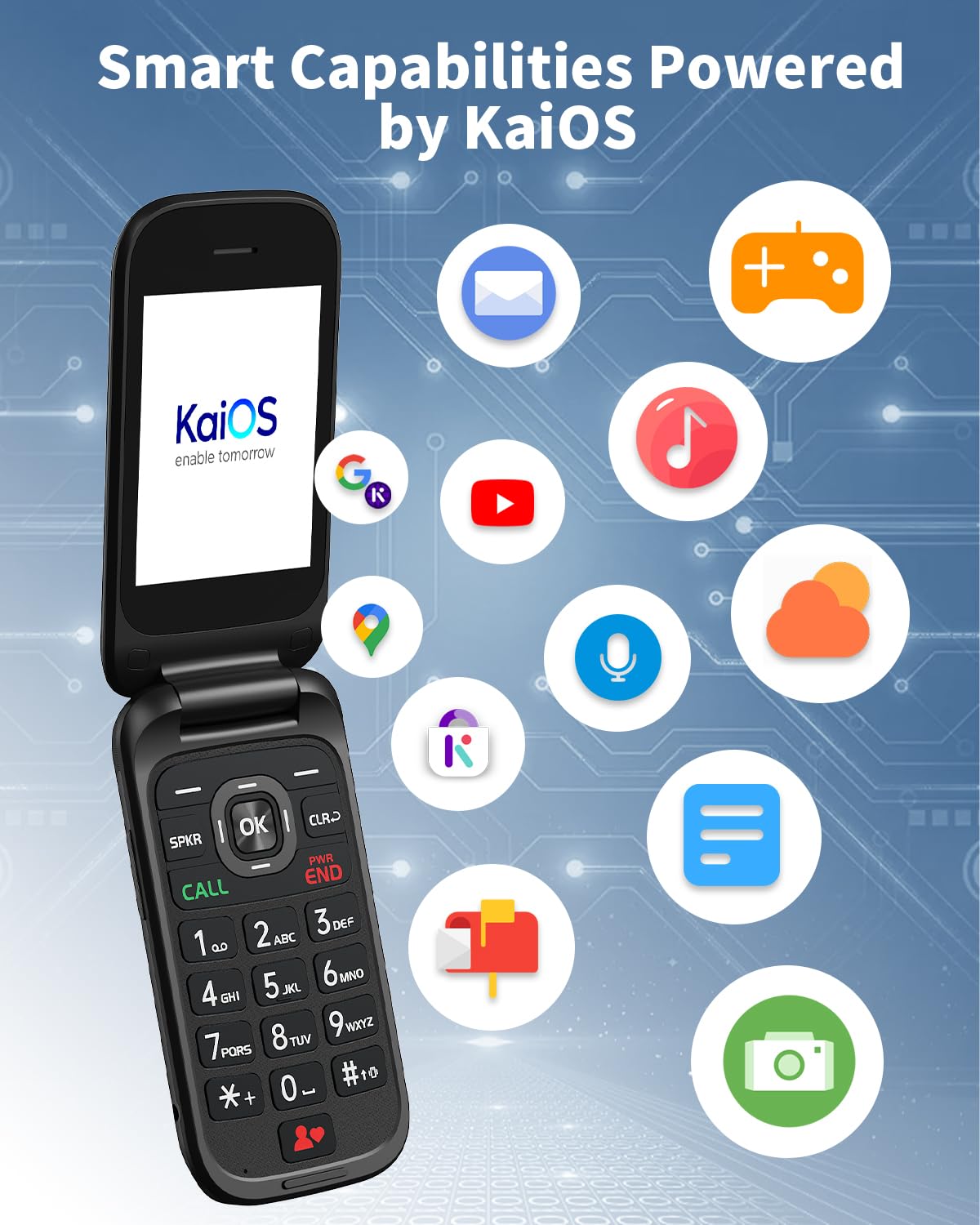 2.8" Dual Screen 4G LTE Flip Phone G2459