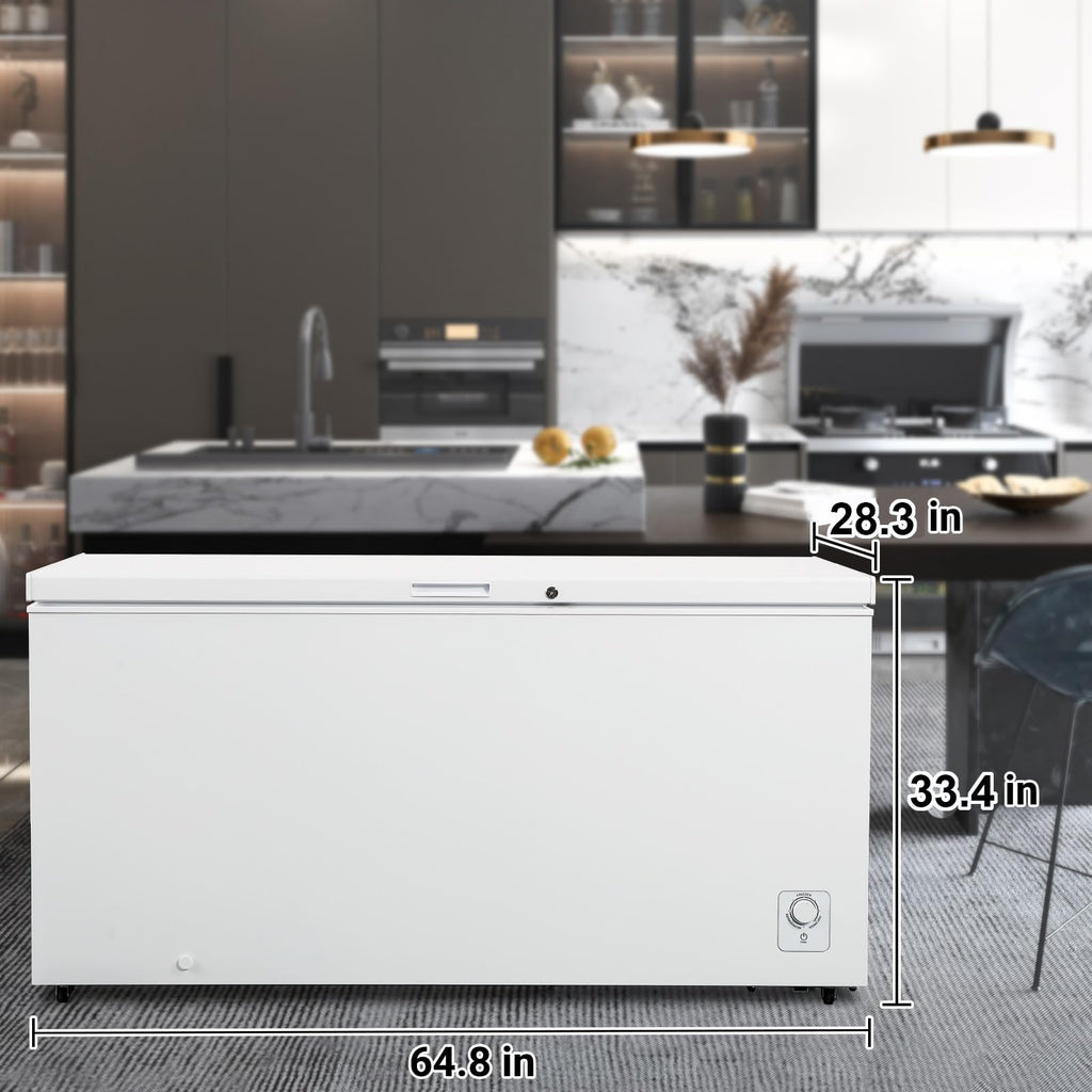 20 Cu. Ft White Chest Freezer with 2 Removable Basket D725
