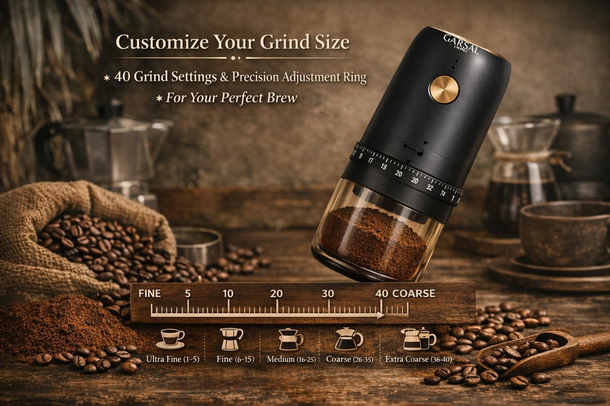 Electric Burr Coffee Grinder with 40 Grind Settings R372713
