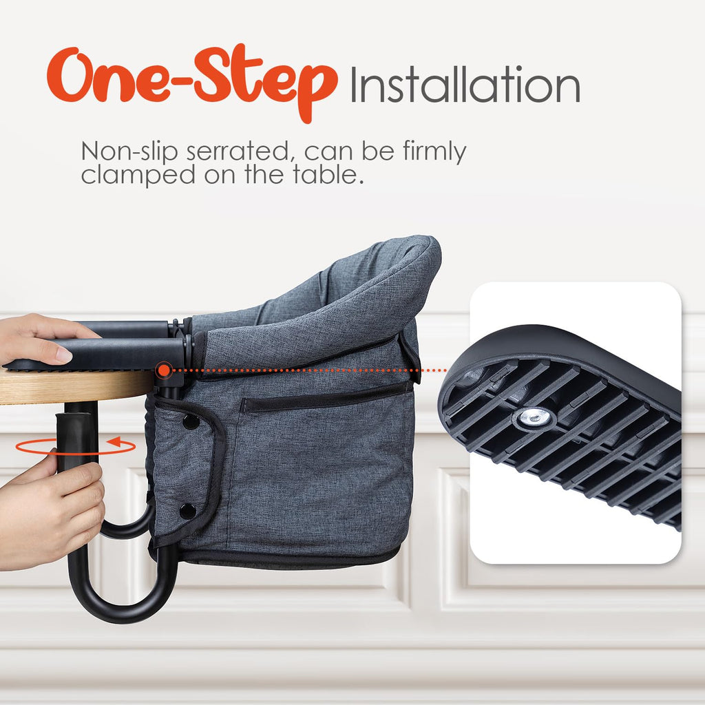 Portable Foldable Hook-On High Chair with Carry Bag V731561